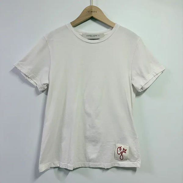 [BUNJANG] Golden Goose Patch Short Sleeve T-Shirt / [XS] 골든구스 패치 반팔 티셔츠