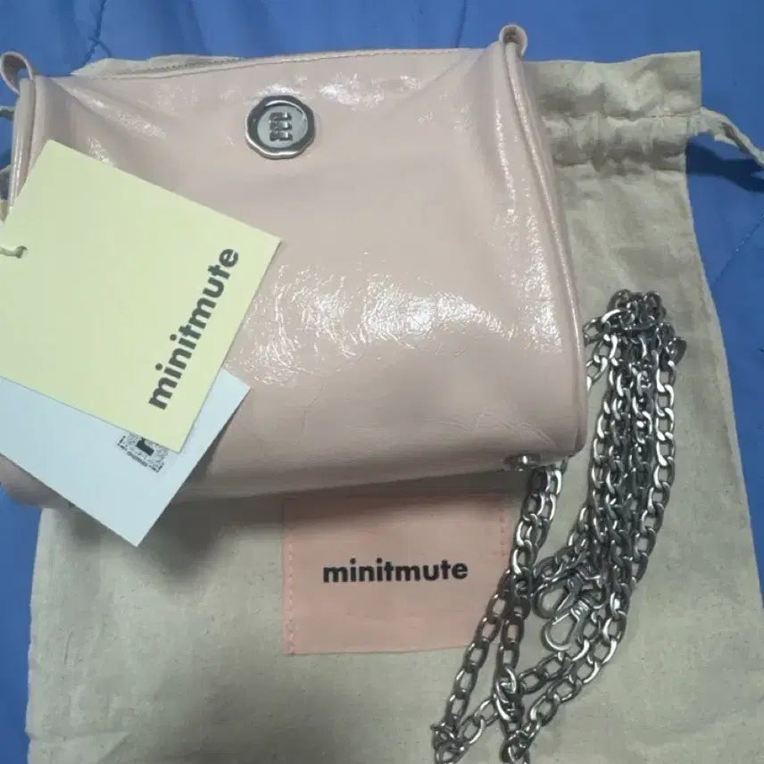 [BUNJANG] Minuit Chaussette Pink Bret Bag Shoulder Bag / 미닛뮤트 핑크 브렛백 1번착용 숄더백