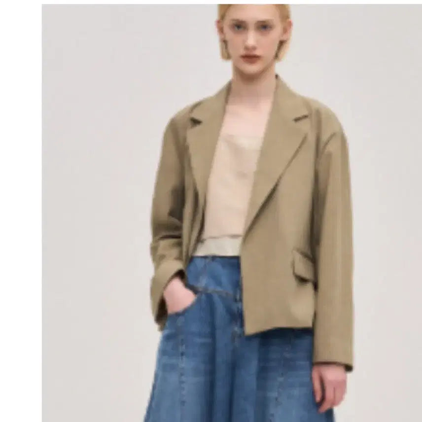 [BUNJANG] System Drop Shoulder Open Jacket / 시스템 드롭 숄더 오픈 자켓