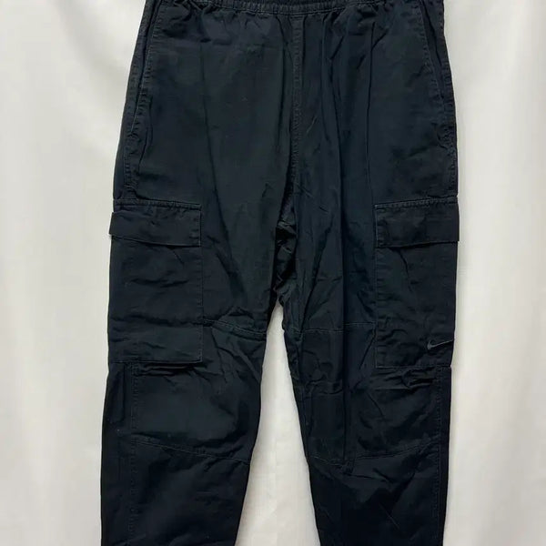 [BUNJANG] Nike Swoosh Black Woven Cargo Pants / [정품/M] 나이키 스우시 블랙 우븐 카고 팬츠 바지