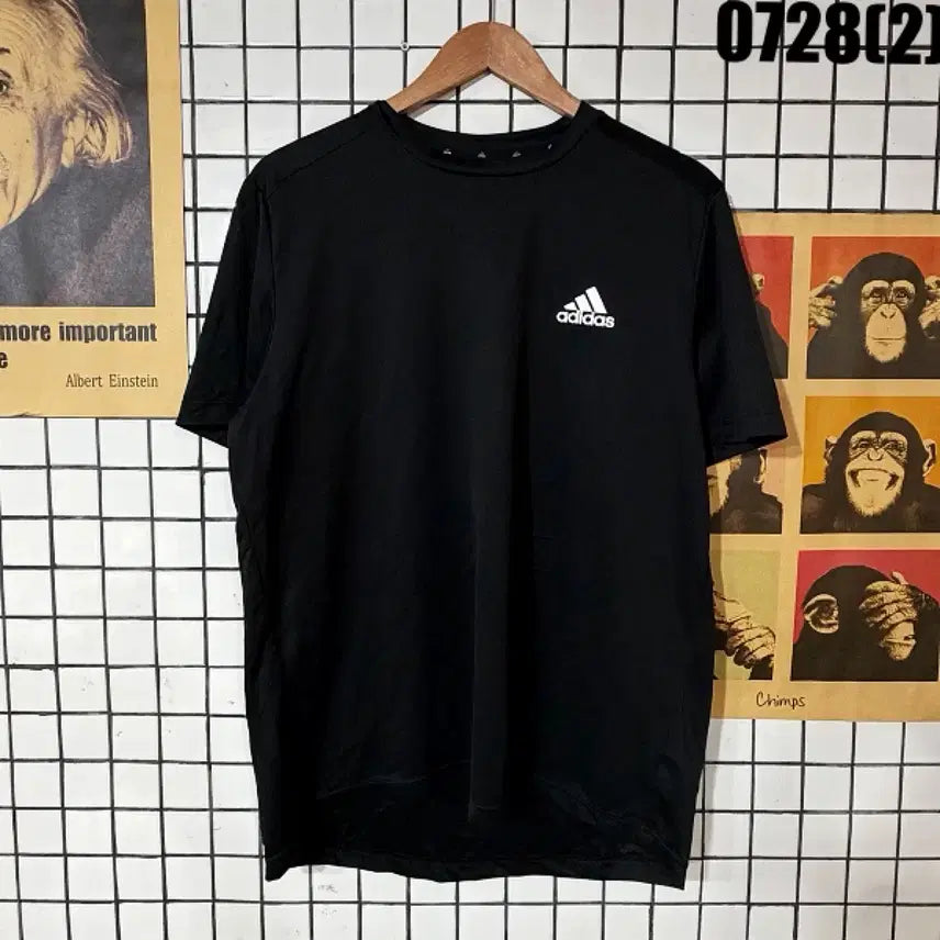 [BUNJANG] Adidas Short Sleeve T-Shirt Black 2XL / 아디다스 반팔 티셔츠 블랙 2XL 0728