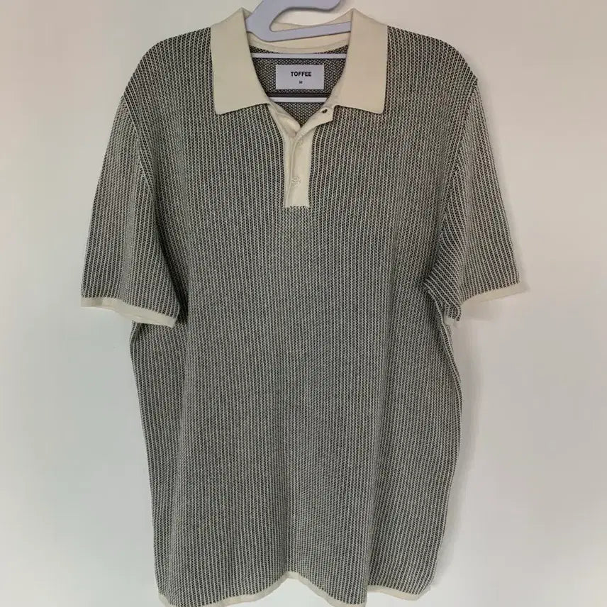 [BUNJANG] TOPI Half Sleeve Collar T-shirt (M) / 토피 반팔 카라티 M