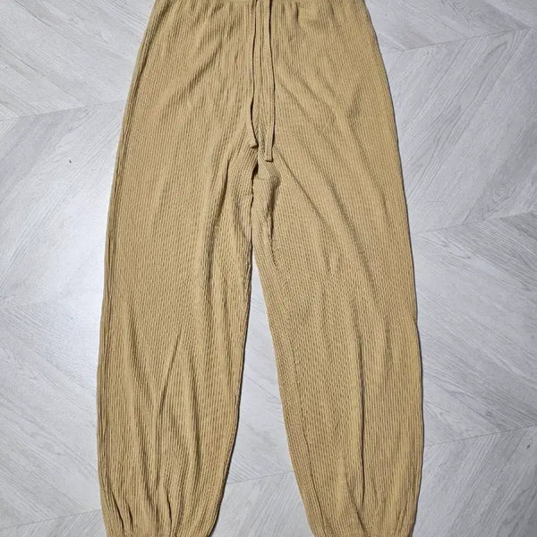 [BUNJANG] OZ IS Lip Jogger Pants Yellow S / 오즈이즈 립조거