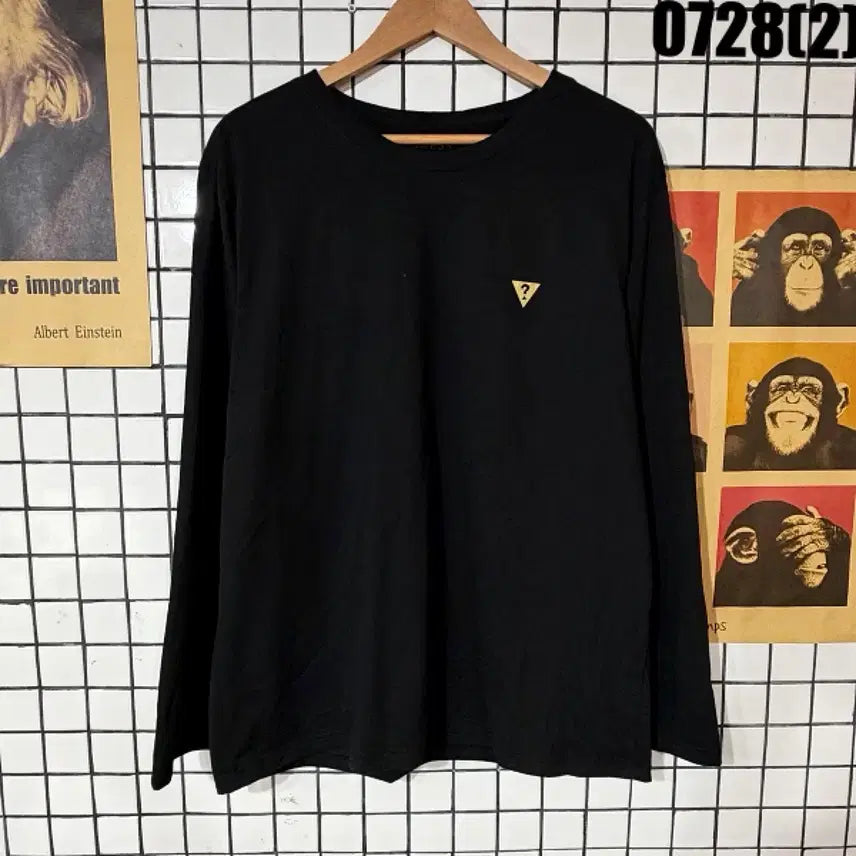 [BUNJANG] Guess Long Sleeve T-Shirt Black XL / 게스 긴팔티 블랙 XL 0728