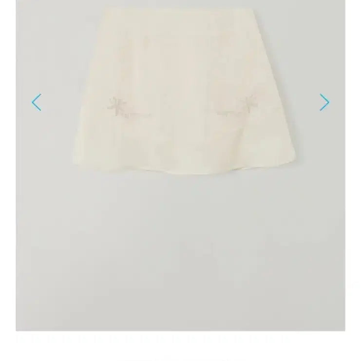 [BUNJANG] Tanatt Floral Stitch Skirt Cream M / [새상품] 타낫 플로럴 스티치 스커트 크림 M