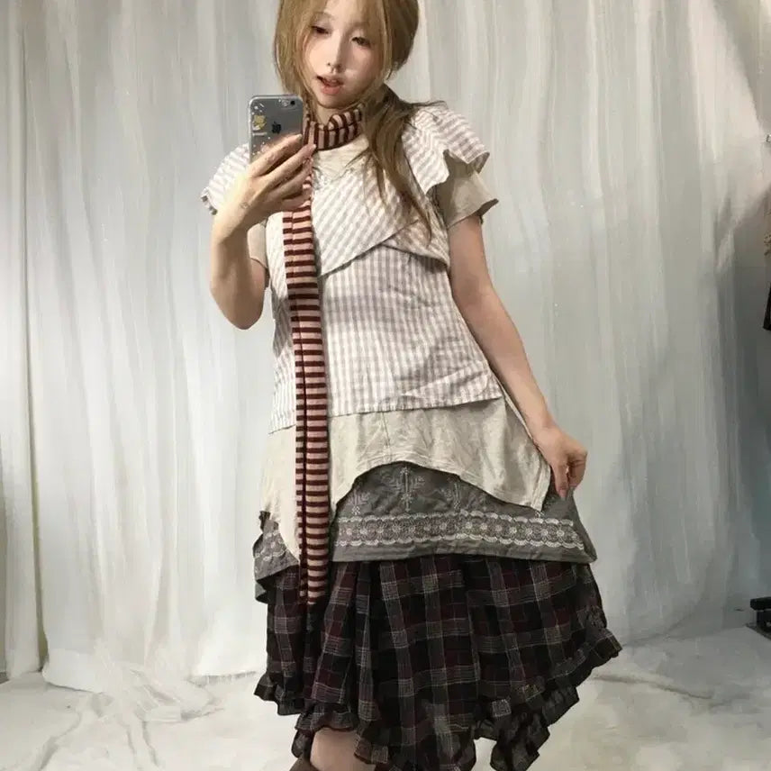 [BUNJANG] Swinging Seoul Milky Coil Vintage Mori Coordi Set / 스윙잉서울 밀키코일 빈티지 모리 코디세트 판매