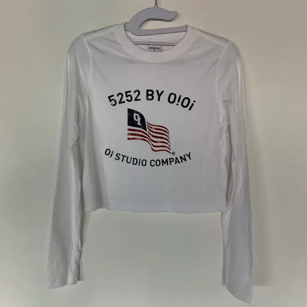 [BUNJANG] 5252 BY OIOI Studio Company Long Sleeve T-Shirt White / 5252 BY OIOI 스튜디오 컴퍼니 긴팔 티셔츠 화이트