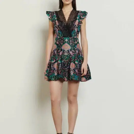 [BUNJANG] Sandro Colorful Lace Dress / 정가 445달러! 산드로 SANDRO 컬러풀 레이스 원피스