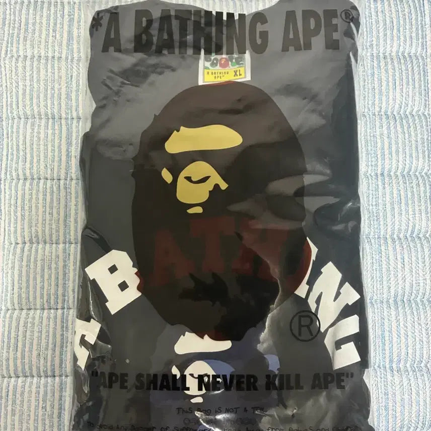 [BUNJANG] BAPE ABC College Camo Short Sleeve T-Shirt Blue XL / [1] 새상품 베이프 카모 abc 컬리지 반팔 티셔츠 블루