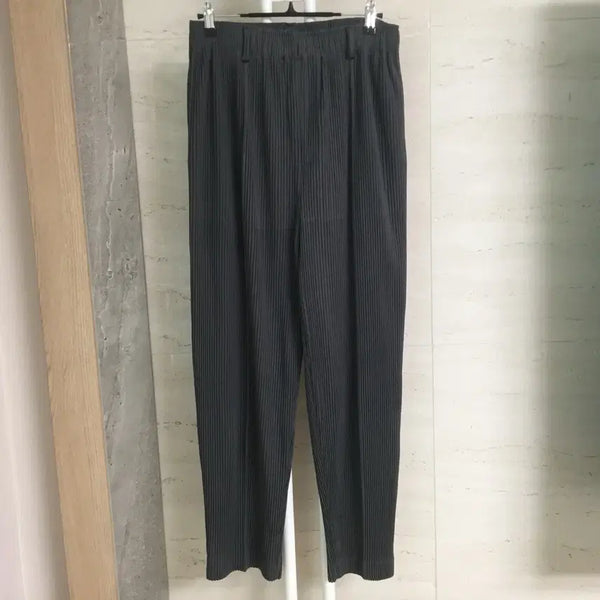 [BUNJANG] Pleatsme 2023 Pleated Pants - Dark Gray / 플리츠미 23년 플리츠 팬츠 free
