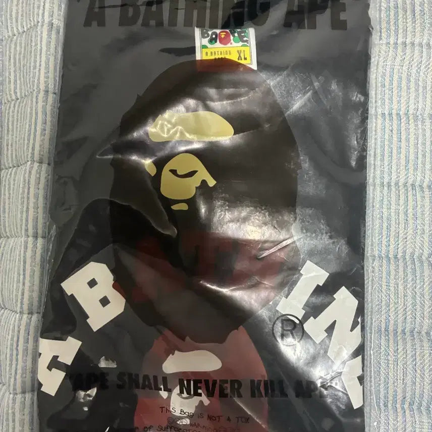 [BUNJANG] BAPE ABC Camo College T-Shirt Red XL / [XL] 새상품 베이프 abc 카모 컬리지 반팔 티셔츠 레드