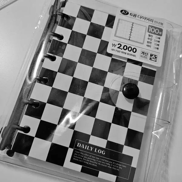 [BUNJANG] Daiso Diary Black & White Set / 새상품 ) 다이소 다이어리 블랙, 화이트