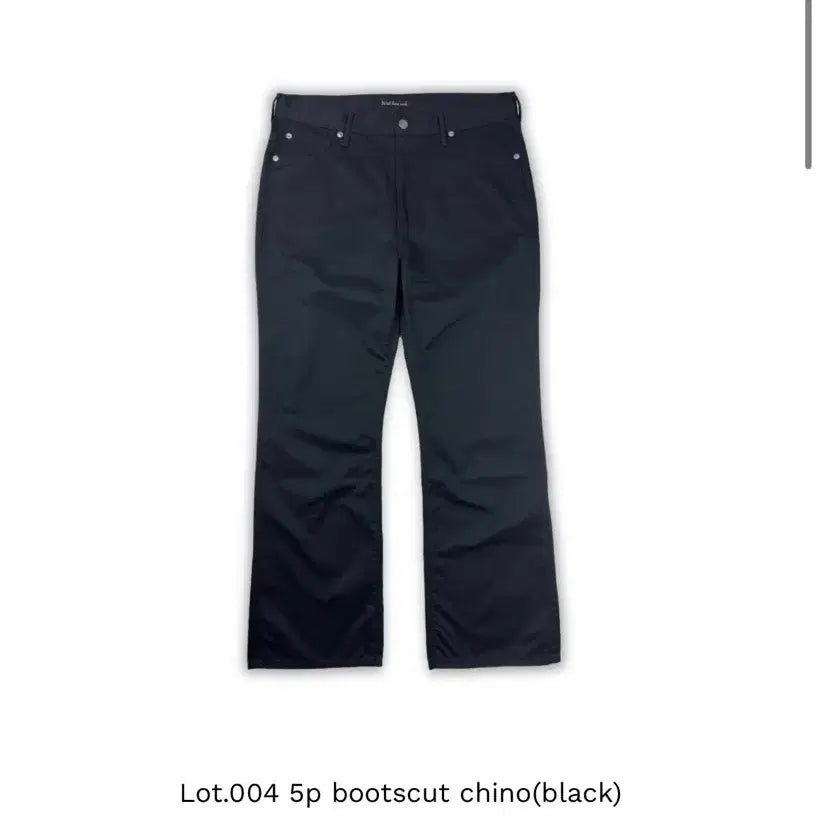 [BUNJANG] Wrath 5p Bootscut Chino Pants (Black) / Wrath 5p bootscut chino(black) 32