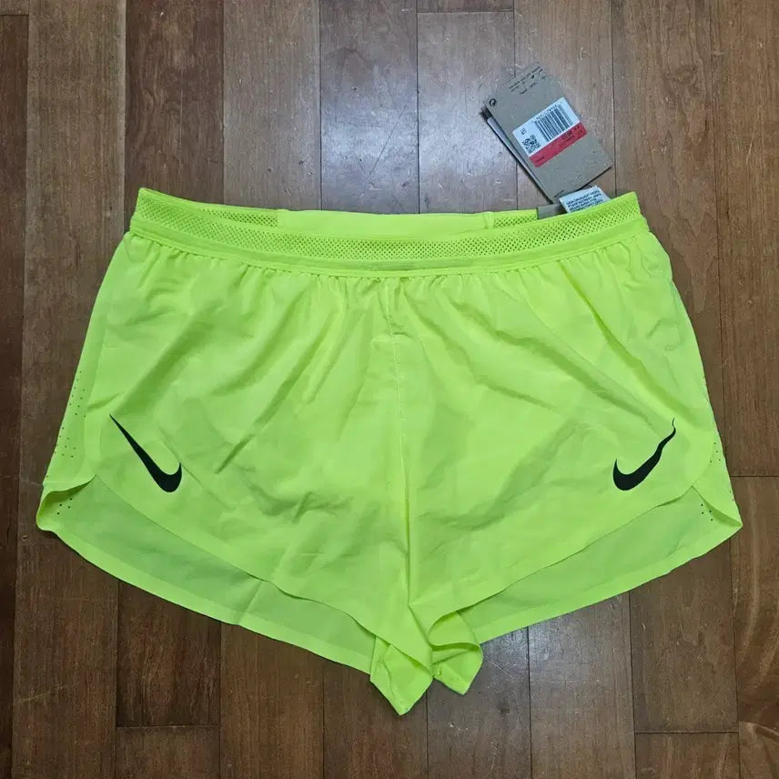 [BUNJANG] Nike Dri-FIT ADV AeroSwift 2-Inch Brief-Lined Running Shorts Volt Black - Asia / 나이키 드라이핏 ADV 에어로스위프트 2인치 브리프 라인드 러닝 쇼츠 볼트 블랙 - 아시아 FN3350-702