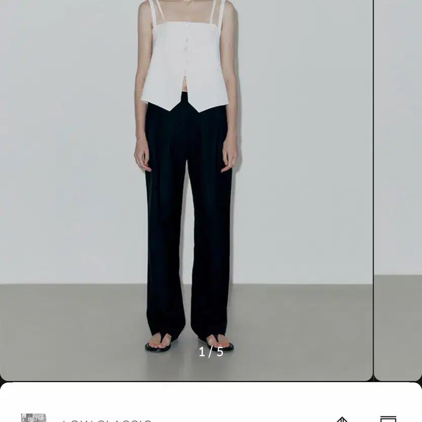 [BUNJANG] LOW CLASSIC 22SS Double Vest Ivory / 로우 클래식 22SS 더블 베스트 아이보리