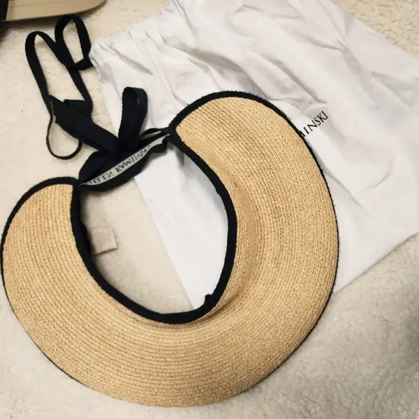 [BUNJANG] Helen Kaminski Raffia Sun Visor / 헬렌카민스키 라피아 썬바이저