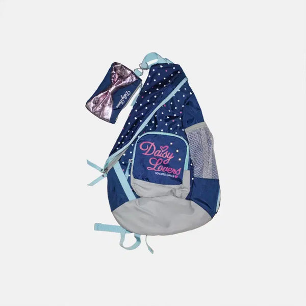 [BUNJANG] Daisy Lovers Vintage Backpack Pouch Set / 데이지 러버스 빈티지 백팩 가방 파우치 세트