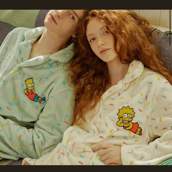 [BUNJANG] Shoopen x The Simpsons Microfiber Pajamas / 슈펜 심슨 파자마