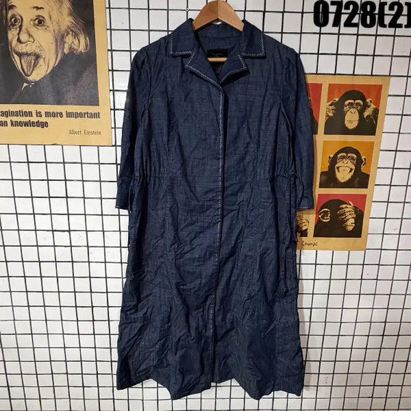 [BUNJANG] KERISNOTE Blue Denim Long Shirt Dress / 케리스노트 청 데님 롱 셔츠 원피스 66 0728