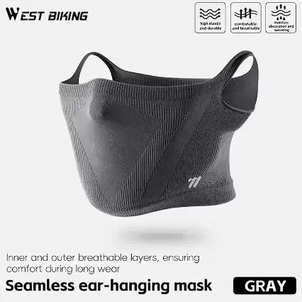 [BUNJANG] WestBiking Seamless Balaclava Mask for Cycling (Gray) / (새상품)자전거 마스크 심리스 바라클라바 미니벨로 로드 픽시