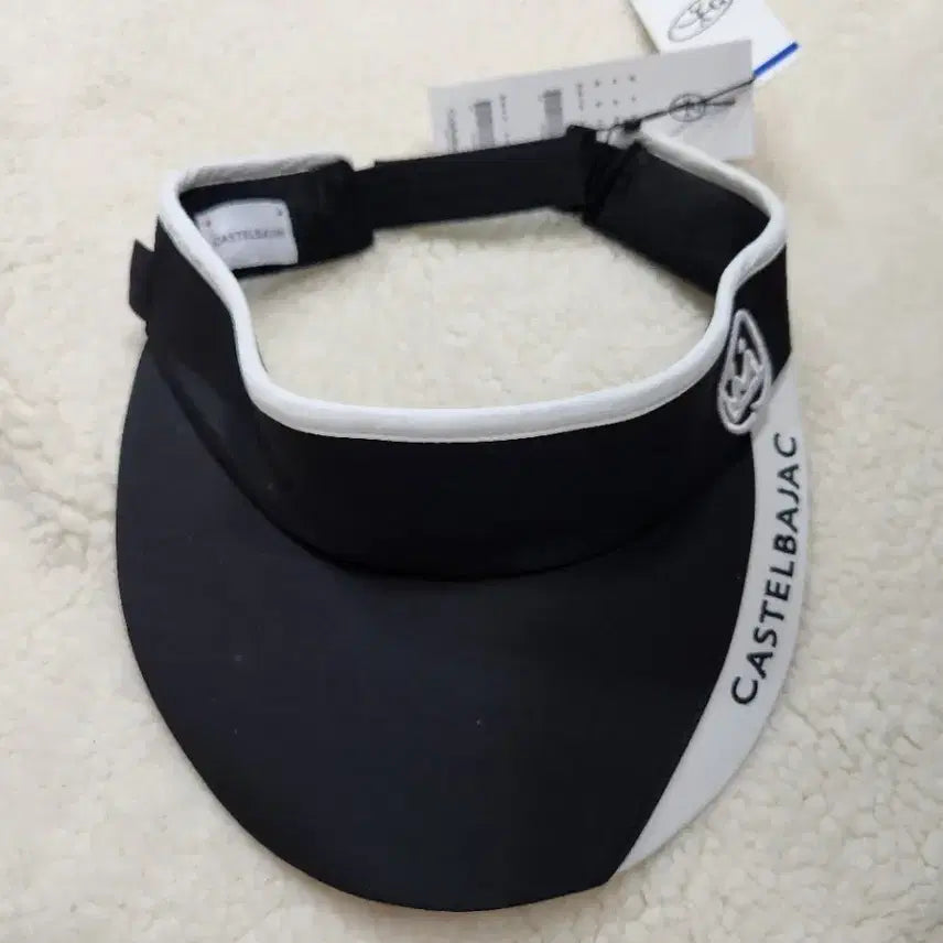 [BUNJANG] Castelbajac Wide Brim Sun Visor Hat Black / 까스텔바작 골프 챙 넓은 썬바이저 모자 블랙 새상품