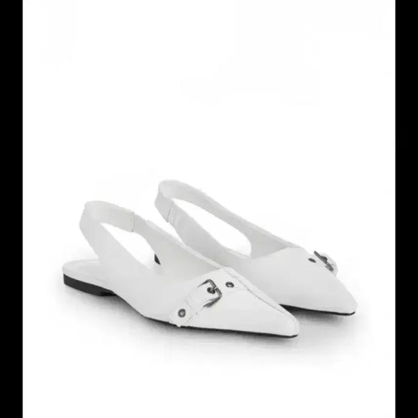 [BUNJANG] Dainet Buckle Mule White 230 (Full Box) / 다이닛 버클 뮬 화이트 230 (풀박스)