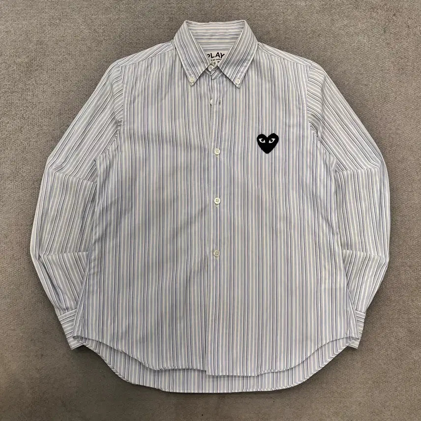 [BUNJANG] Comme des Garçons PLAY Striped Shirt / S 꼼데가르송 플레이 스트라이프 셔츠
