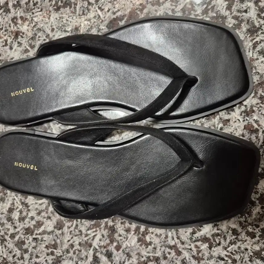 [BUNJANG] Velvet Strap Flip-Flops / 벨벳 스트랩 쪼리(235)