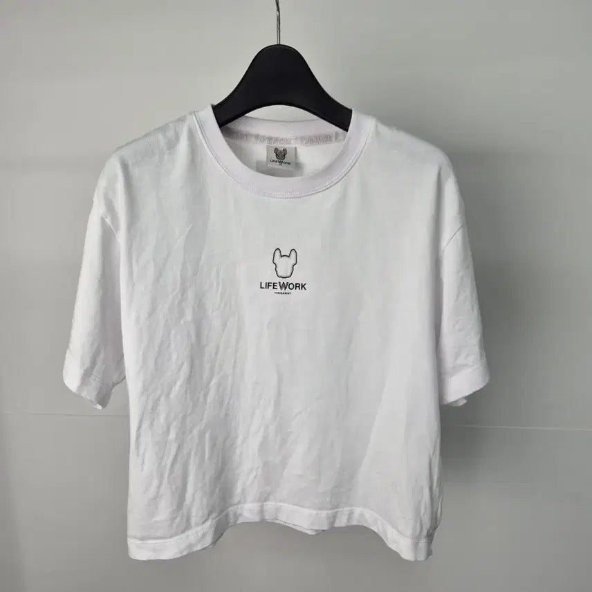 [BUNJANG] Life Work Cropped T-Shirt Women's XS / 라이프워크 크롭 반팔티 여성XS 6G28