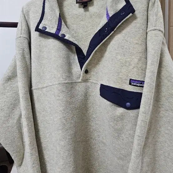 [BUNJANG] Patagonia Synchilla Fleece Oatmeal/Navy Men's XL / [Men's XL] 파타고니아 신칠라 오트밀/네이비