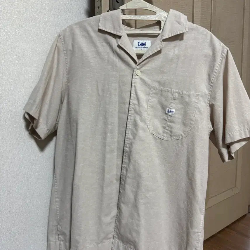 [BUNJANG] RI Short Sleeve Shirt Beige / 리 반팔 셔츠 베이지