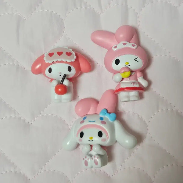 [BUNJANG] My Melody Gachapon Figures Bundle Set / 마이멜로디 가챠 3개 일괄