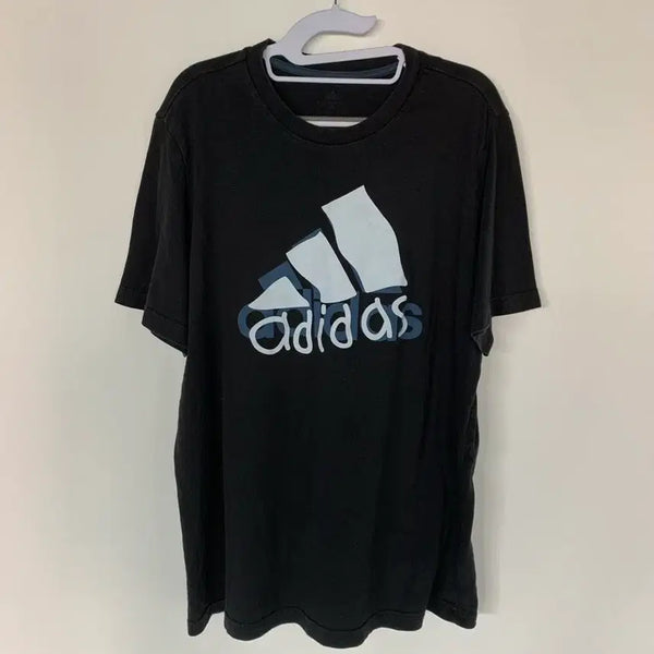[BUNJANG] Adidas Wave Logo T-Shirt 3XL / 아디다스 물결 로고 반팔 3XL