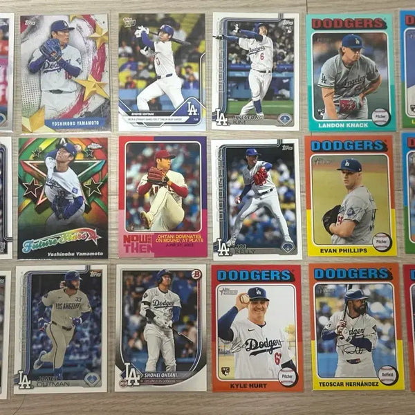 [BUNJANG] LA Dodgers Baseball Cards 18-Card Set (Ohtani Included) / LA 다저스 탑스 야구 카드 18종 오타니 등