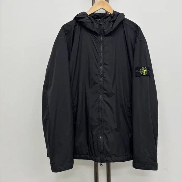 [BUNJANG] Stone Island Crinkle Labs Windbreaker 3XL Black / [3XL]스톤아일랜드 크링클랩스 바람막이