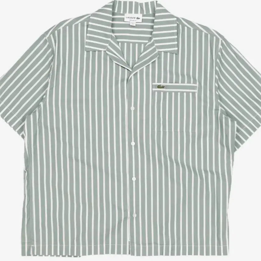 [BUNJANG] Lacoste Striped Short Sleeve Shirt / 라코스테 스트라이프 셔츠. 팝니다. 정가 18만원