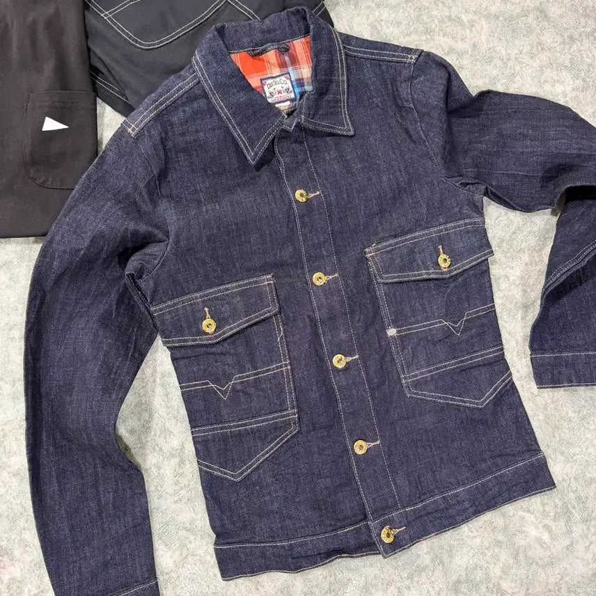 [BUNJANG] Diesel Raw Denim Trucker Jacket / [택포] [S] DIESEL 디젤 생지 데님 트러커자켓