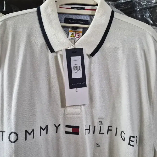 [BUNJANG] Tommy Hilfiger Custom Fit Magnet Button Short Sleeve Polo T-Shirt / (새상품) 타미힐피거 카라 폴로 커스텀핏 세미오버 마그넷 버튼 반팔 티셔츠 PK 피케