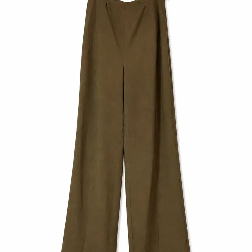 [BUNJANG] RENA LANGE Linen Blend Wide Leg Slacks Camel Brown / RENA LANGE 린넨 블렌드 와이드 팬츠