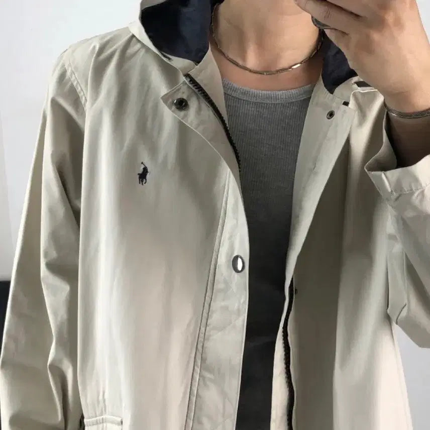 [BUNJANG] Polo Ralph Lauren Archive 00s Vintage Cotton Jacket Blouson / 폴로 정품 아카이브 00s 빈티지 후드 면자켓 블루종