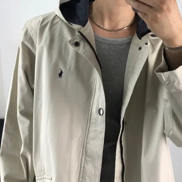 [BUNJANG] Polo Ralph Lauren Archive 00s Vintage Cotton Jacket Blouson / 폴로 정품 아카이브 00s 빈티지 후드 면자켓 블루종