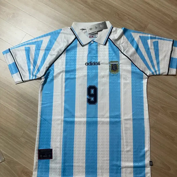 [BUNJANG] Argentina Classic Football Jersey 1997 Batistuta XL / (상점 정리 할인중) 클래식 아르헨티나 유니폼 1997 바티스투타 XL