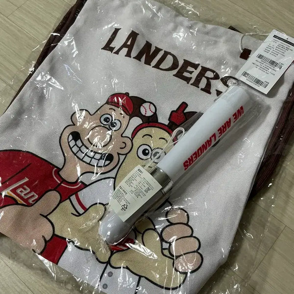 [BUNJANG] SSG Landers Gromit Gym Sack & Cheering Rod Set / SSG랜더스 멤버십 그로밋 짐색 응원봉