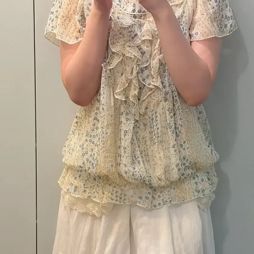 [BUNJANG] Mikohaus Japanese Vintage Floral Blouse / 미코하우스 일본빈티지 꽃블라우스