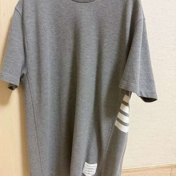 [BUNJANG] Thom Browne Grey Short Sleeve T-Shirt Size 3 / 톰브라운 그레이 반팔 3사이즈
