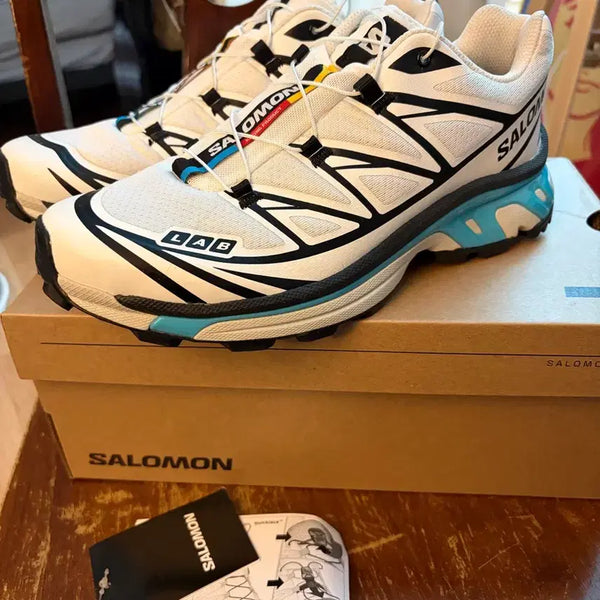 [BUNJANG] Salomon XT-6 Black/White/Blue Curacao / [265]살로몬 xt-6 블랙/화이트/블루큐라카오 컬러