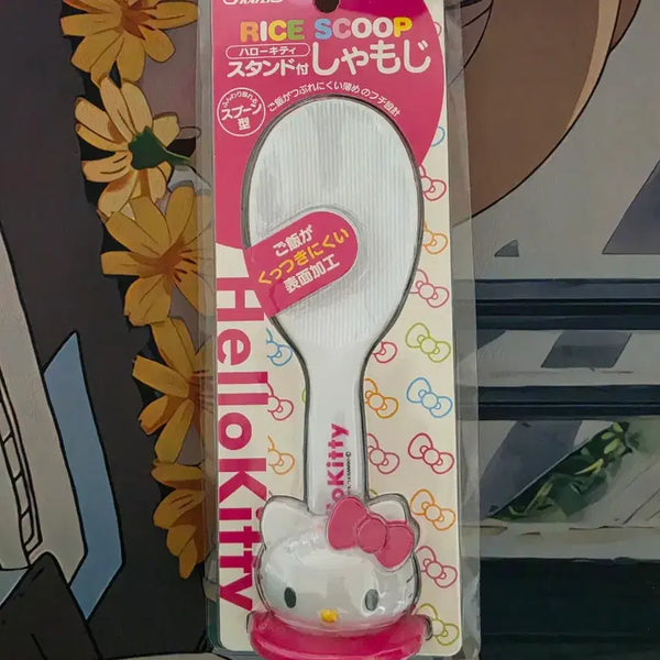 [BUNJANG] Sanrio Hello Kitty Standing Spatula and Holder Set / (정품)산리오 헬로키티 스탠딩 주걱 받침대 세트