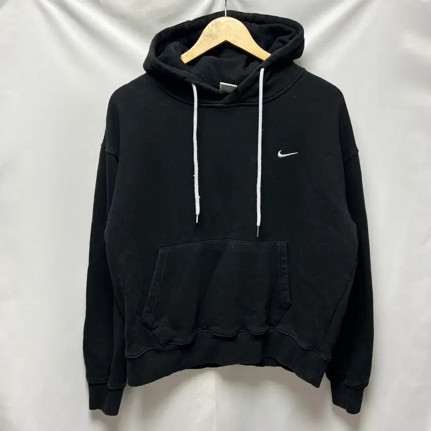 [BUNJANG] Nike NRG Solo Swoosh Black Fleece Hoodie (Size M) / [정품/M] 나이키 NRG 솔로 스우시 블랙 플리스 후드티