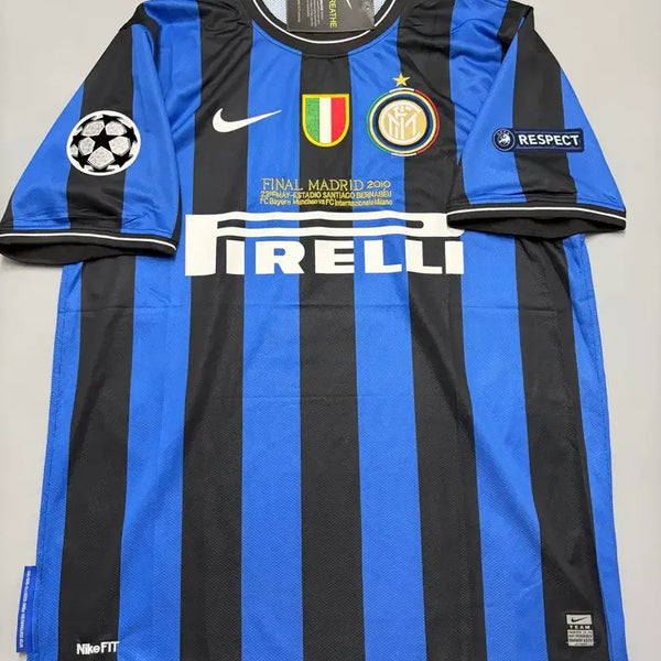 [BUNJANG] Retro Vintage Inter Milan Zanetti & Milito Football Jersey / 레트로 빈티지 인터밀란 자네티, 밀리토 유니폼