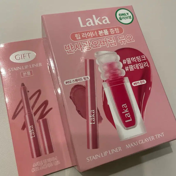 [BUNJANG] LAKA Maxi Glazer Tint Stain Lip Liner Set 611 Only / 라카 맥시 글레이어 틴트 스테인 립 라이너 기획 611 온리 새상품